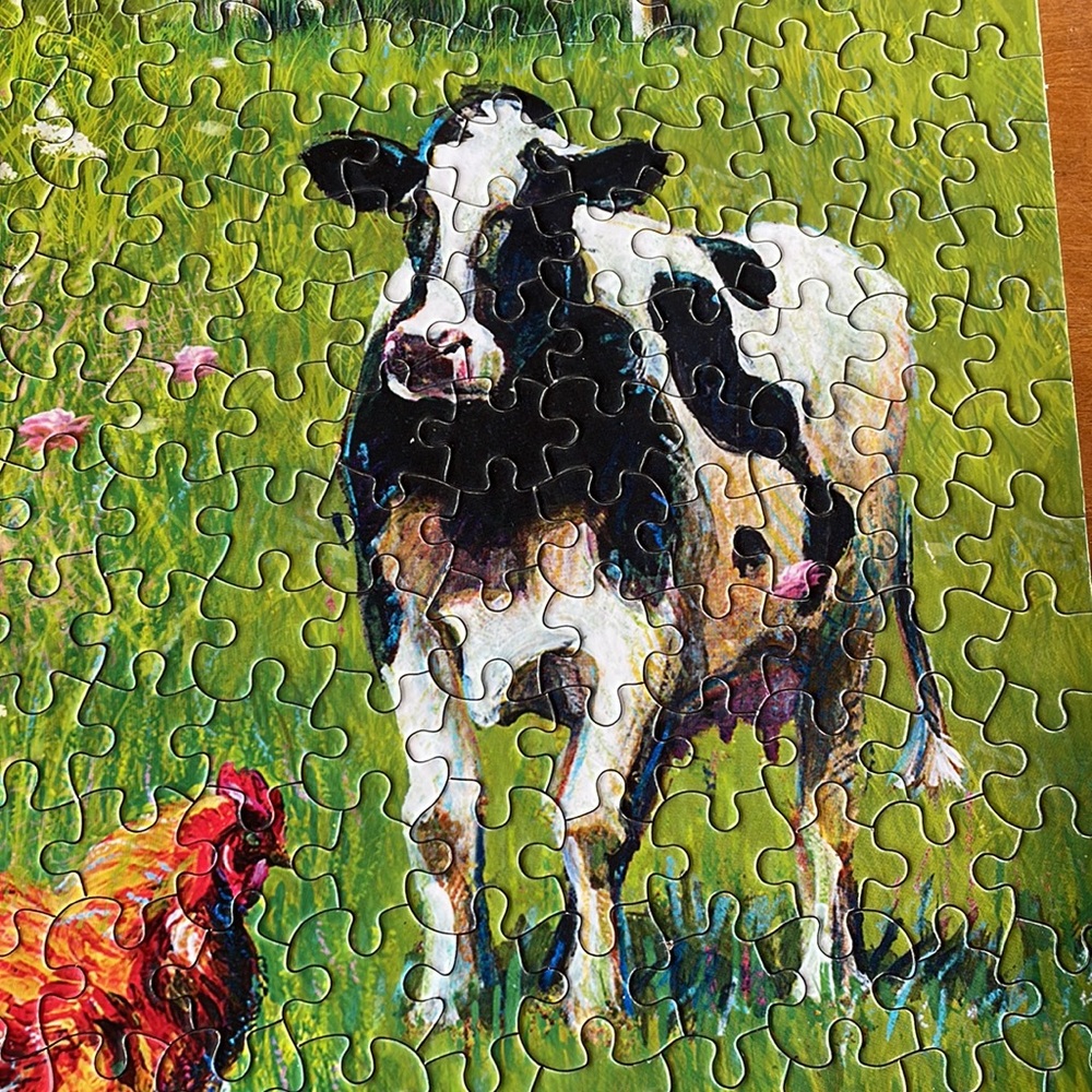 KI Puzzles Covered Bridge & Buggy the art of J. Charles. 1000 Pieces. EUC - Picture 6 of 12